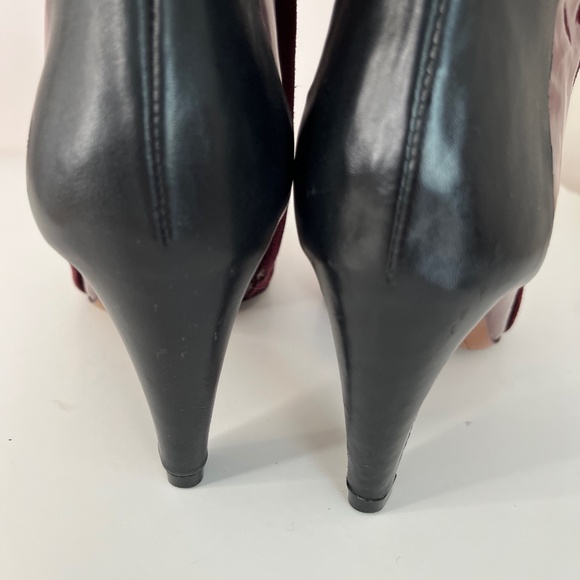 Suede & Patent Leather Booties - Picture 8 of 13
